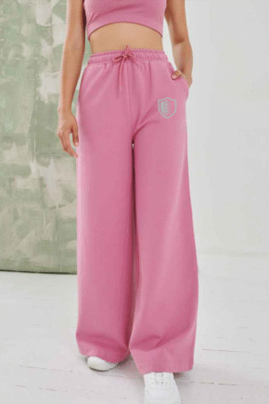 Womens Wide Leg Joggers
